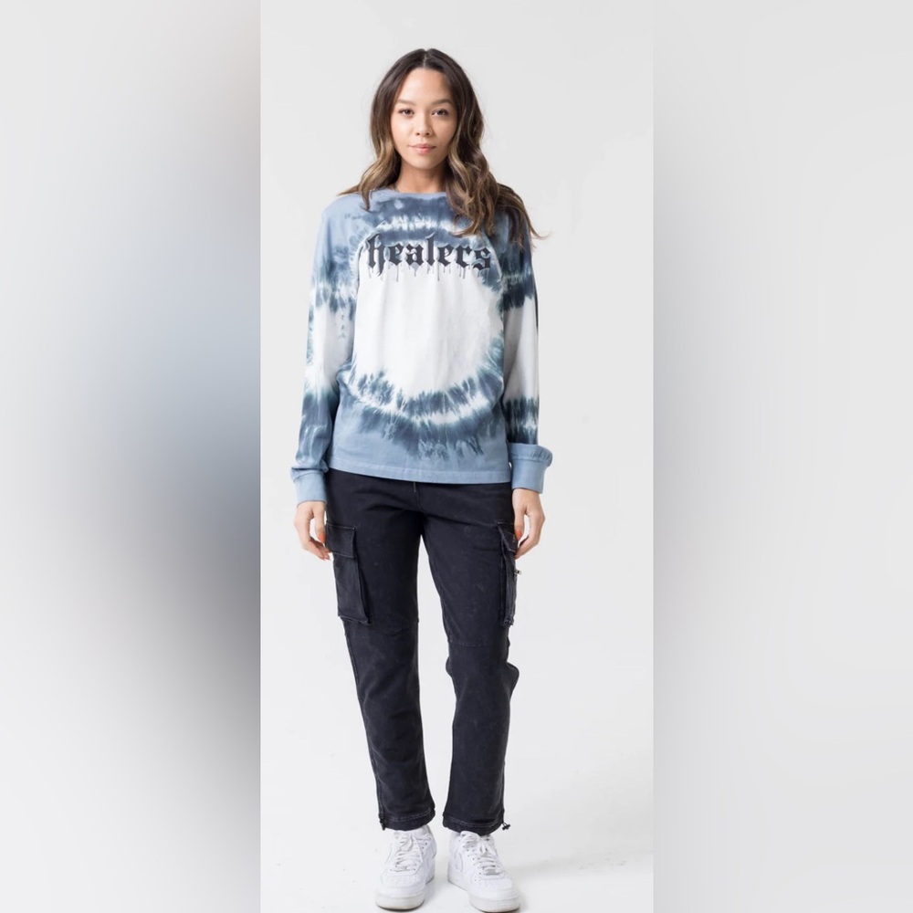 New  Sealed Unisex Long Sleeve Stadium  Healers Tie-Dye T-Shirt Size Large . - Picture 9 of 15